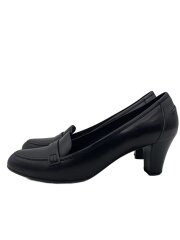 画像：パンプス/UK7/BLK/レザー/755