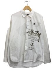 画像：WORLD TOUR SHIRT/M/コットン/WHT/総柄/1110249