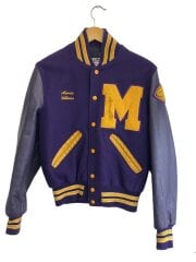 画像：90s/USA製/レザー切り替え/スタジャン/XL/--/PUP