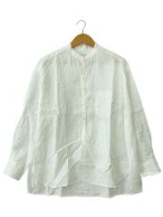 画像：長袖シャツ/FREE/リネン/WHT/無地/TBES-401/0251401401//