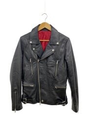 画像：ダブルライダースジャケット/38/羊革/BLK/WH87-17Y009