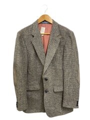 画像：テーラードジャケット/--/ウール/GRY/内側染み有り