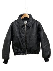 画像：ジャケット/--/フェイクレザー/BLK/無地/24-011-212-3000-4-0