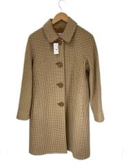 画像：コート/36/ウール/BEG/チェック/21-96207