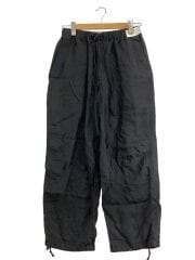 画像：LINEN TROPICAL KNEE TUCK PANTS/2/リネン/BLK/M25E01PT02//