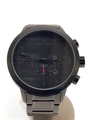 画像：アルマーニエクスチェンジ/クォーツ腕時計/アナログ/ステンレス/BLK/AX1277