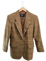 画像：テーラードジャケット/5/ウール/BEG/チェック