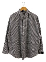 画像：長袖シャツ/38/コットン/BLK/ギンガムCK/2211-sh07-029