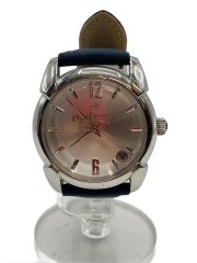 画像：クォーツ腕時計/アナログ/ナイロン/SLV/NVY/SS