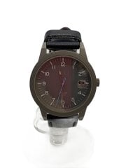 画像：ソーラー腕時計/アナログ/レザー/GRY/BLK/チタン/TS-36