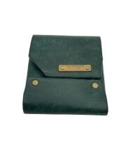 画像：rascasse/3つ折り財布/レザー/GRN/無地/メンズ