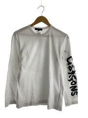 画像：長袖Tシャツ/M/コットン/WHT/プリント/KK-T102