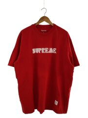 画像：24SS/Stencil Embroidered S/S Top/Tシャツ/XXL/コットン/RED