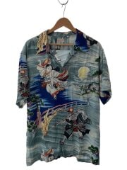 画像：アロハシャツ/L/レーヨン/GRN/総柄/ss399066