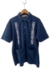 画像：半袖シャツ/L/ポリエステル/BLU