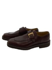 画像：モンクストラップ/ドレスシューズ/25cm/BRW/レザー/JH15