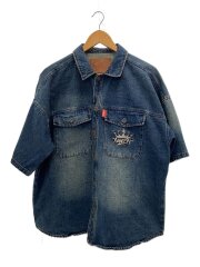 画像：半袖シャツ/L/デニム/IDG/NN1675//