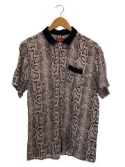 画像：背面小穴/12SS/Snake Python Rayon Shirt/S/レーヨン/PNK//