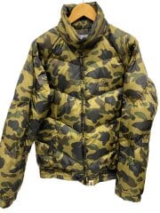 画像：CAMO DOWN JACKET/ダウンジャケット/L/ポリエステル/KHK/カモフラ/1870-141-046