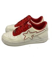 画像：ローカットスニーカー/28cm/WHT/OZX SH M191017/つま先生地ヒビ・割れ有