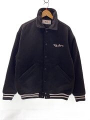 画像：毛羽立ち有/スタジャン/L/ポリエステル/BLK