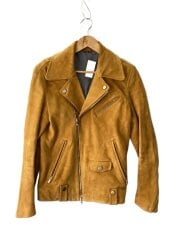 画像：レザージャケット・ブルゾン/2/レザー/CML/無地/0010090002