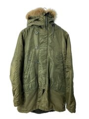 画像：ミリタリージャケット/90s/USA製/N-3B/42/ナイロン/GRN/無地