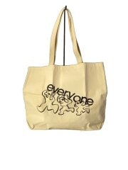 画像：Vincent TOTE BAG/トートバッグ/キャンバス/WHT/プリント