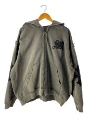 画像：ジップパーカー/XL/コットン/GRY
