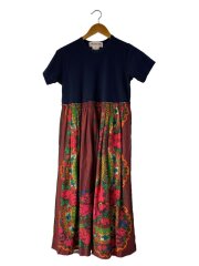 画像：AD2019/半袖ワンピース/XS/コットン/NVY/花柄/NC-O007