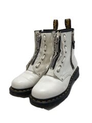 画像：レースアップブーツ/UK4/WHT/レザー//