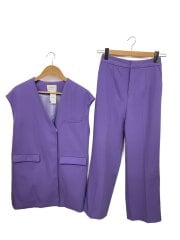 画像：セットアップ/S/ポリエステル/BLU/無地