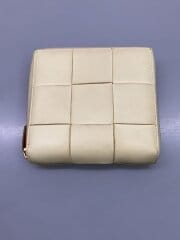 画像：2つ折り財布/レザー/YLW/無地/レディース