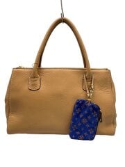 画像：トートバッグ/レザー/BEG/無地