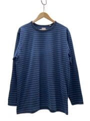 画像：長袖Tシャツ/S/コットン/NVY/ボーダー/S25SH119