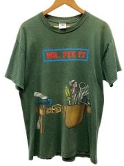 画像：90s/usa製/MR.FIX IT/Tシャツ/L/コットン/GRN/プリント//