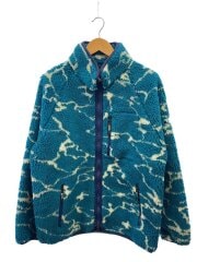 画像：フリースジャケット/L/ポリエステル/BLU/総柄/792-3252015