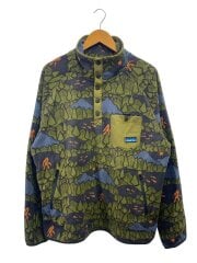 画像：フリースジャケット/L/ポリエステル/KHK/総柄