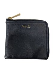 画像：コンパクトウォレット/BLK/無地/メンズ