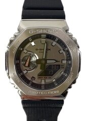 画像：クォーツ腕時計_G-SHOCK/デジアナ/ラバー/SLV/BLK