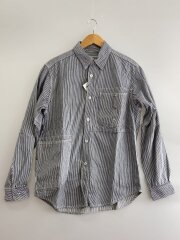 画像：長袖シャツ/L/コットン/IDG/ストライプ