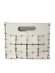 画像：ショルダーバッグ/牛革/WHT/無地