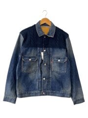 画像：Fenom/1st/ニット切替/Gジャン/XL/--/IDG/無地