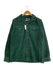 画像：CLASSIC FIT/開襟/長袖シャツ/S/コーデュロイ/GRN//