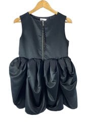 画像：BIANCA DRESS/ノースリーブワンピース/FREE/BLK/無地/B30-JK014BKF