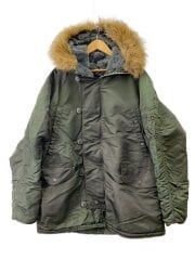 画像：ミリタリージャケット/XL/ナイロン/KHK/20024-76