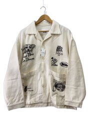 画像：ジャケット/L/コットン/WHT