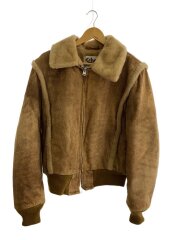 画像：フライトジャケット/38/レザー/CML/無地