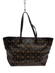 画像：トートバッグ/PVC/BLK/総柄