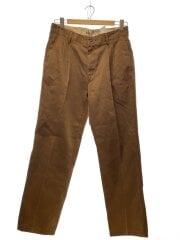 画像：ストレートパンツ/32/コットン/BRW/無地